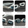 Blue Transparent Anti Fog UV Protection Leakproof Design Swim Goggles