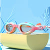 Pink & Mint Fishtail Designed Frame Anti Fog UV Protection Leakproof Design Swim Goggles | 3yrs - 8yrs