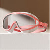 Pink With White Button Style Anti Fog UV Protection Leakproof Design Swim Goggles