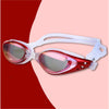 Red Metallic Anti Fog UV Protection Leakproof Design Swim Goggles