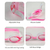 Tie Dye White With Pink Anti Fog UV Protection Leakproof Design Swim Goggles | 1yr - 4yrs