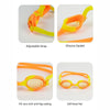 Tie Dye Yellow Blend With Orange Anti Fog UV Protection Leakproof Design Swim Goggles | 1yr - 4yrs