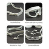 White With Purple Button Style Anti Fog UV Protection Leakproof Design Swim Goggles
