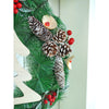 Bushy Frosty MDF Tree With Pinecones Berries & Mushroom Buds Christmas Wreath | 22 Inches