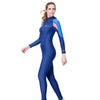 Full Length Navy Blue Stirrup Foot Loop, Teens and Womens Swimwear in UPF 50+ with Free Washbag