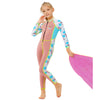 Dive Peach Flamingo & Tropical Printed Full Length 2mm Neoprene Kids Swimsuit with Free Washbag