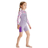 Dive Purple Strawberry Printed Knee Length 2.5mm Neoprene Kids Swimsuit with Free Washbag