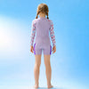 Dive Purple Strawberry Printed Knee Length 2.5mm Neoprene Kids Swimsuit with Free Washbag