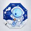 Biker Astronaut with Shutter style cover Kids-Umbrella 6-12Y