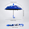 Biker Astronaut with Shutter style cover Kids-Umbrella 6-12Y