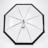 Black Big Border Transparent Umbrella for Teens & Adults