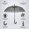 Black Beauty Jelly Transparent Umbrella for Teens & Adults