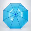 Neon Blue Jelly Transparent Umbrella for Teens & Adults