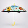 Wheel style Cat & Dog Printed UPF 50+ Kids-Umbrella-5-10Y