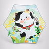 Wheel style Cow Printed UPF 50+ Kids-Umbrella-5-10Y