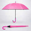 Fuchsia Pink Black Border Solid Umbrella for Adults & Teens
