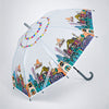 Grey Mexico Landmark Print Umbrella for Teens & Adults