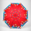 Maroon Mexico Landmark Print Umbrella for Teens & Adults