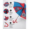 Vintage Motorcycle Print Umbrella for Kids,5yrs -10yrs