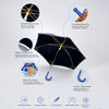 Wheel style Planet Space Astronaut Printed UPF 50+ Kids-Umbrella-5-10Y