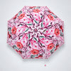 Pink Floral Tile Print Umbrella for Teens & Adults
