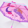 3D Face Pink Unicorn Umbrella for Kids-3-8Y