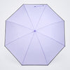 Purple Solid Black border Umbrella for Adults