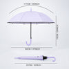 Purple Solid Black border Umbrella for Adults