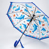 Sea Shark theme Transparent Umbrella for Toddlers & Kids