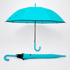 Teal Solid Black border Umbrella for Adults & Teens