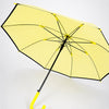 Yellow Solid Black border Umbrella for Adults & Teens