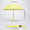 Yellow Solid Black border Umbrella for Adults & Teens