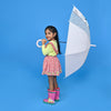 Pink Translucent Bunny Hugs, Rain and All-season Umbrella for Kids & Adults