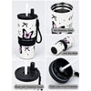 Black Pink Butterfly, Good Time Series, Stainless Steel Tumbler and Water Bottle for Kids & Adults, 710ml