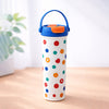 Blue & Multi polka, soft silicone handle series, Stainless Steel Tumbler and Water Bottle | 650ml