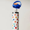 Blue & Multi polka, soft silicone handle series, Stainless Steel Tumbler and Water Bottle | 650ml