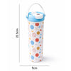 Light Blue & orange sprinkles soft silicone handle series, Stainless Steel Tumbler and Water Bottle | 650ml