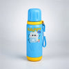 Blue Yellow, Happy Study Design, Stainless Steel Thermos & Water Bottle for Kids, 600ml