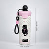 Bow Catty, Black Ball Lid Series, Stainless Steel Tumbler and Water Bottle for Kids & Adults, 650ml