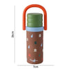 Brown 3Stripes Lid Series,  Stainless Steel Kids Water Bottle | 500ml