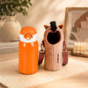 Brown Horse Design,
Two Lid Series with Plush Cover, Stainless Steel
Water Bottle & Hot thermos flask for
Kids and Toddlers, 500ml