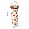 Brown Gift Stamps  soft silicone handle series, Stainless Steel Tumbler and Water Bottle | 650ml