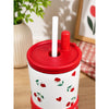 Red Cherry Hearts, Good Time Series, Stainless Steel Tumbler and Water Bottle for Kids & Adults, 710ml