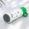 Green Checks Cup Lid Design, Sleek Stainless Steel Thermos & Water Bottle for Kids, 350ml