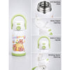 Green Lid, Lucky Capybara Series, Stainless Steel Water Bottle for Kids, 600ml
