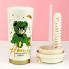 Shiny Green Ted Stainless Steel Premium Insulated Detox Infuser Bottle With Tea & Fruit Infuser Attachment | 520ml