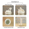 Lily Gold Stainless Steel Premium Insulated Detox Infuser Bottle With Tea & Fruit Infuser Attachment | 520ml