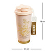 Lily Pink Stainless Steel Premium Insulated Detox Infuser Bottle With Tea & Fruit Infuser Attachment | 520ml