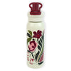Maroon Floral Flask Water Bottle | 600 ml