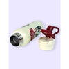 Maroon Floral Flask Water Bottle | 600 ml